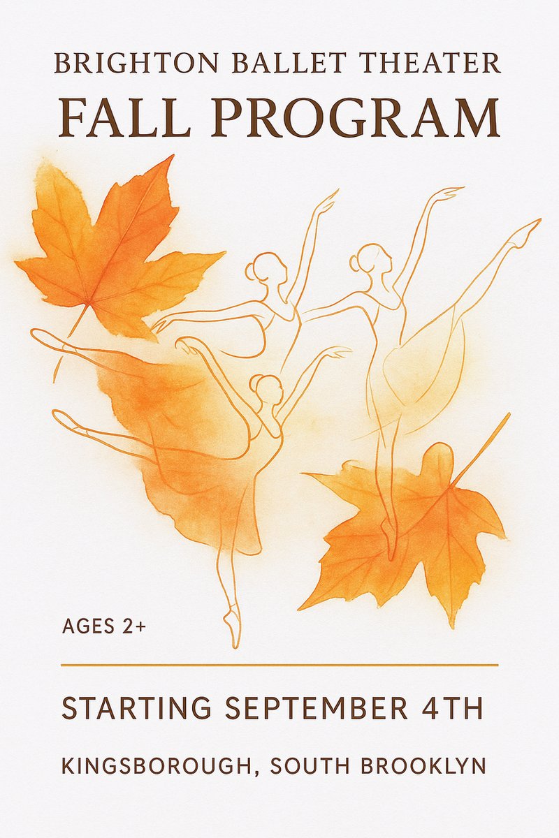 BrightonBallet's tweet image. ✨ Discover BBT&apos;s 2025 Fall Program Offerings at bbtballet.org &amp;amp; #Dance #Class #schedule bit.ly/3DMw7O5 at #Kingsborough designed to ignite your passion &amp;amp; elevate your skills to new heights #balletclass #danceclass #CUNY #balletschool beacons.ai/invt2dance