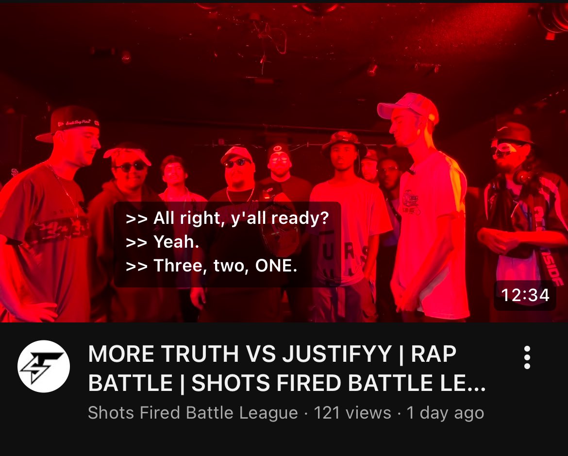 iamjustifyy's tweet image. WE REACHED 100 VIEWS FIRST DAY OF MY FIRST BATTLE 🎉🎉⁦@ShotsFiredRap⁩
