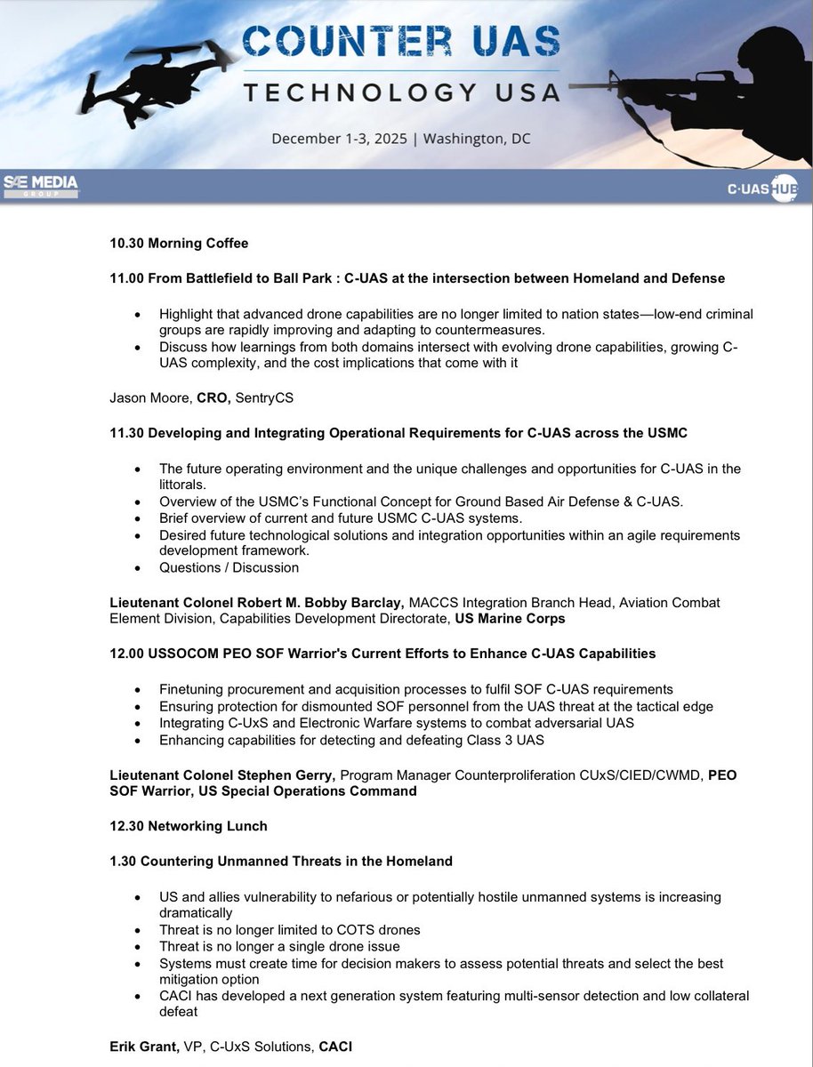 bodoxstocks's tweet image. $ONDS #ONDS

@Sentrycs is showing U.S. agencies at the Counter UAS Technology USA Conference how C-UAS goes from battlefield to ballpark 👀 

A perfect pitch stage for future government deals 🚀

The full buffet of U.S. forces, homeland security-adjacent agencies and NATO/allied…