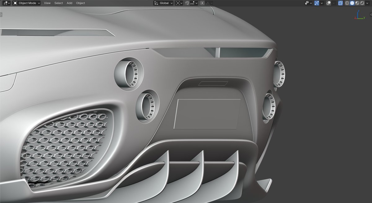 Naochin3D's tweet image. チュートリアルコース 『3D Cars』#016                                

ナンバー周りとマフラーです                   

#blender初心者 #blender 
#blender3d #3DCG