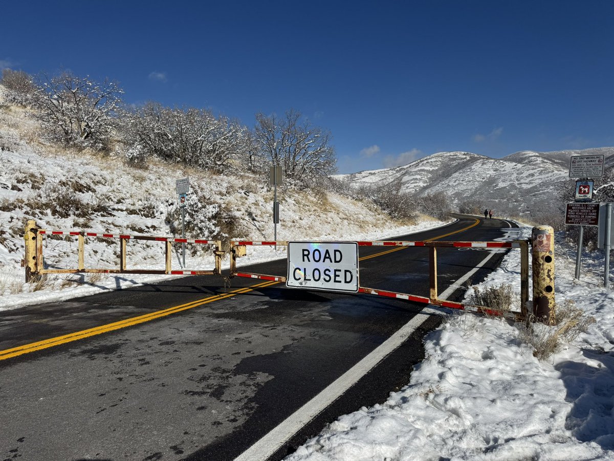 🚧 Road Closure Update 🚧 
<a href="/UtahDOT/">Utah DOT</a> has closed East Canyon for the winter season from north of I-80 at Little Dell to a few miles east of East Canyon State Park.