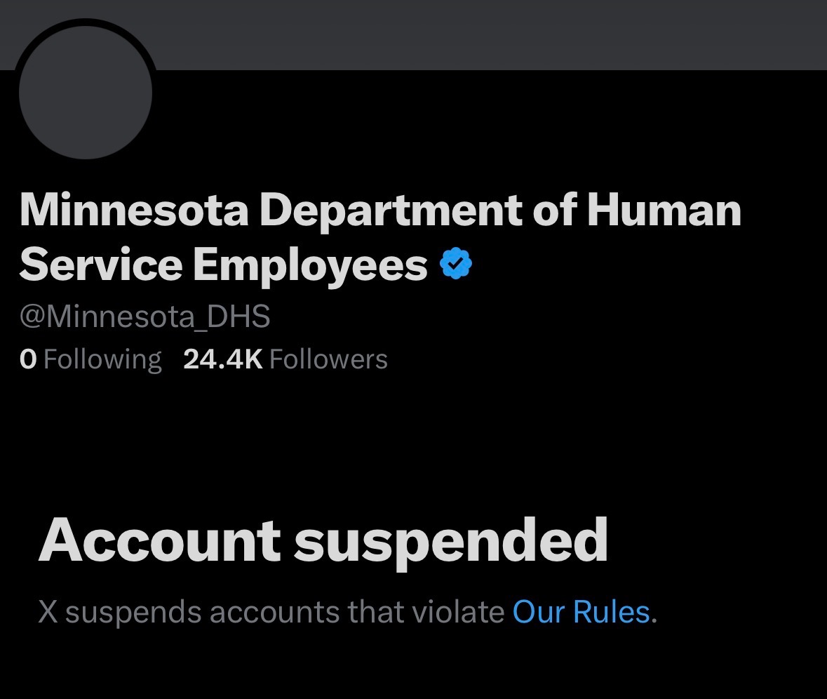 MN_Fraud_Cmte's tweet image. .@elonmusk - Please immediately review the suspension of the DHS whistleblower account. They’ve provided important information on fraud and transparency issues in Minnesota, and removing their voice undermines public accountability.