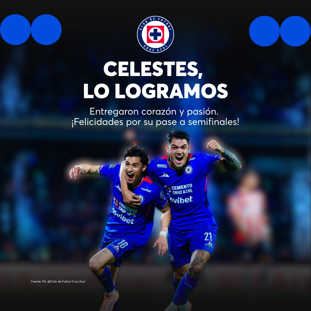 Ticketmaster_Me's tweet image. ⚽💙 Felicitamos a @CruzAzul y @Rayados por su clasificación. ¡Qué orgullo verlos en semifinales!⁣
⁣
Su desempeño, corazón, temple y fútbol los hizo seguir avanzando en el torneo🔥 ⁣
⁣
Cuéntanos: ¿Cuál es tu pronóstico para este cierre de torneo? 👇