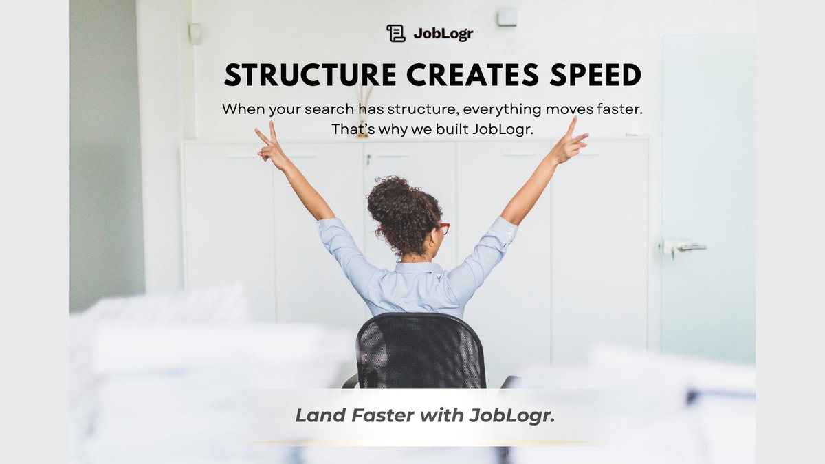 joblogr's tweet image. Structure creates speed. JobLogr gives you both.
Free 7-day trial → Try it and land faster.
joblogr.com