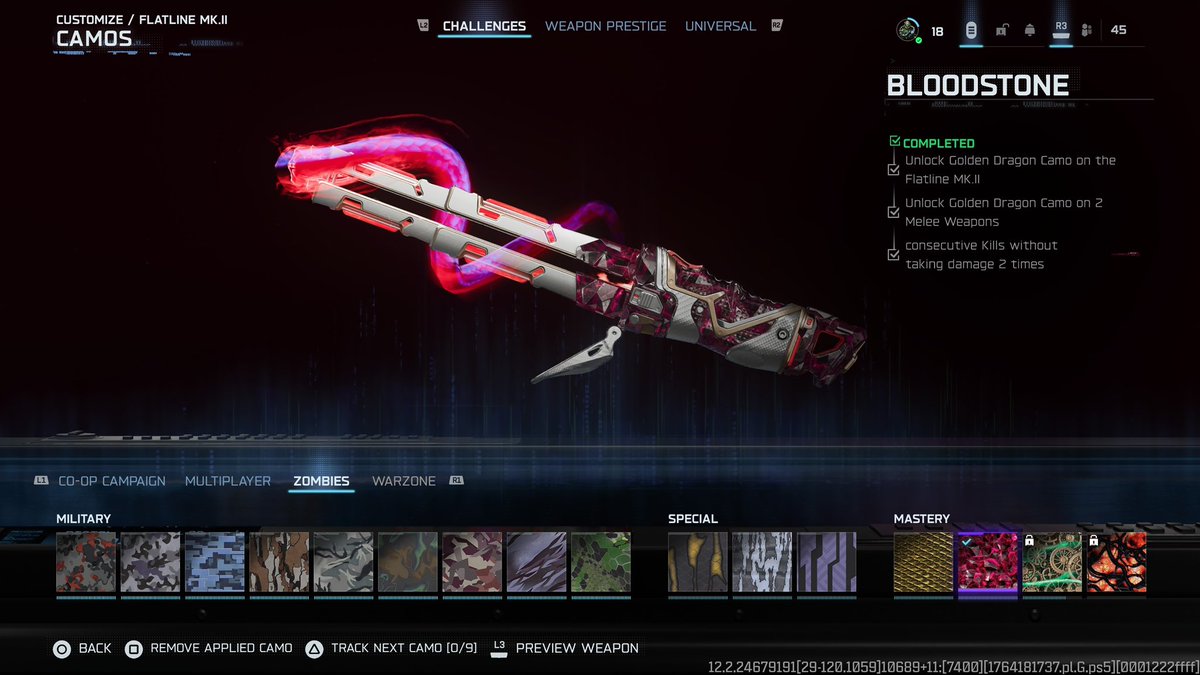 22/30 BloodStone ( Knife’s Done )