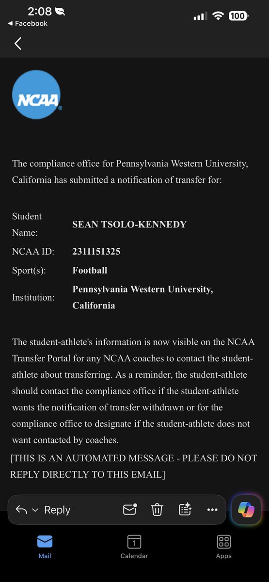 Im officially in the transfer portal with 3 years of eligibility left.