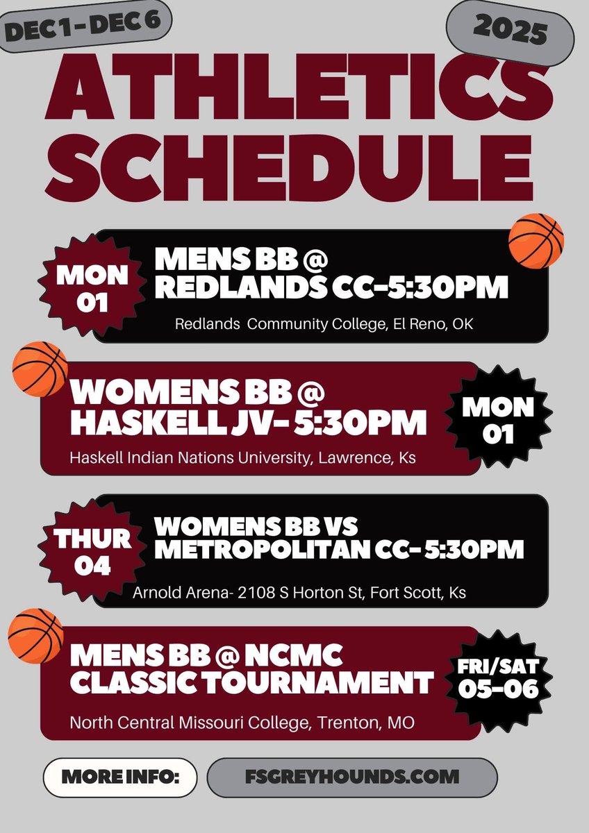 This Weeks Schedule is here! #GoHounds #SupportOurAthletes