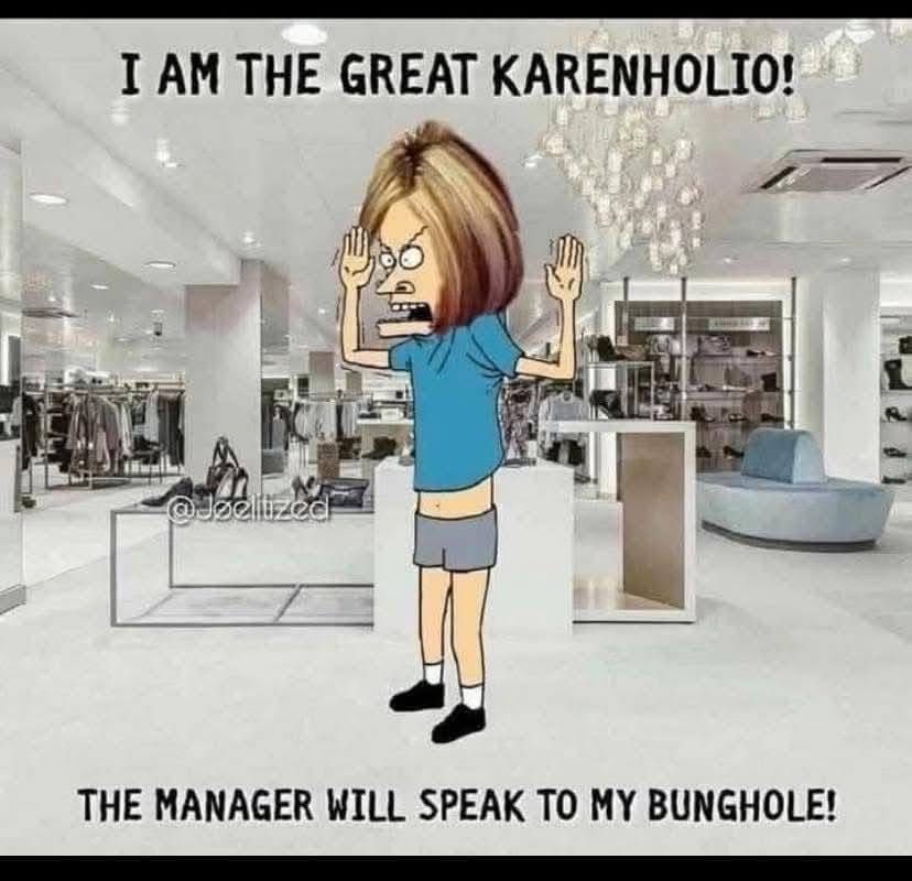 gramaticus7466's tweet image. THE MANAGER WILL SPEAK TO MY BUNGHOLE!‘ – ich kann nicht mehr 😂😂
#ComedyGold #MemeDump #KarenVibes