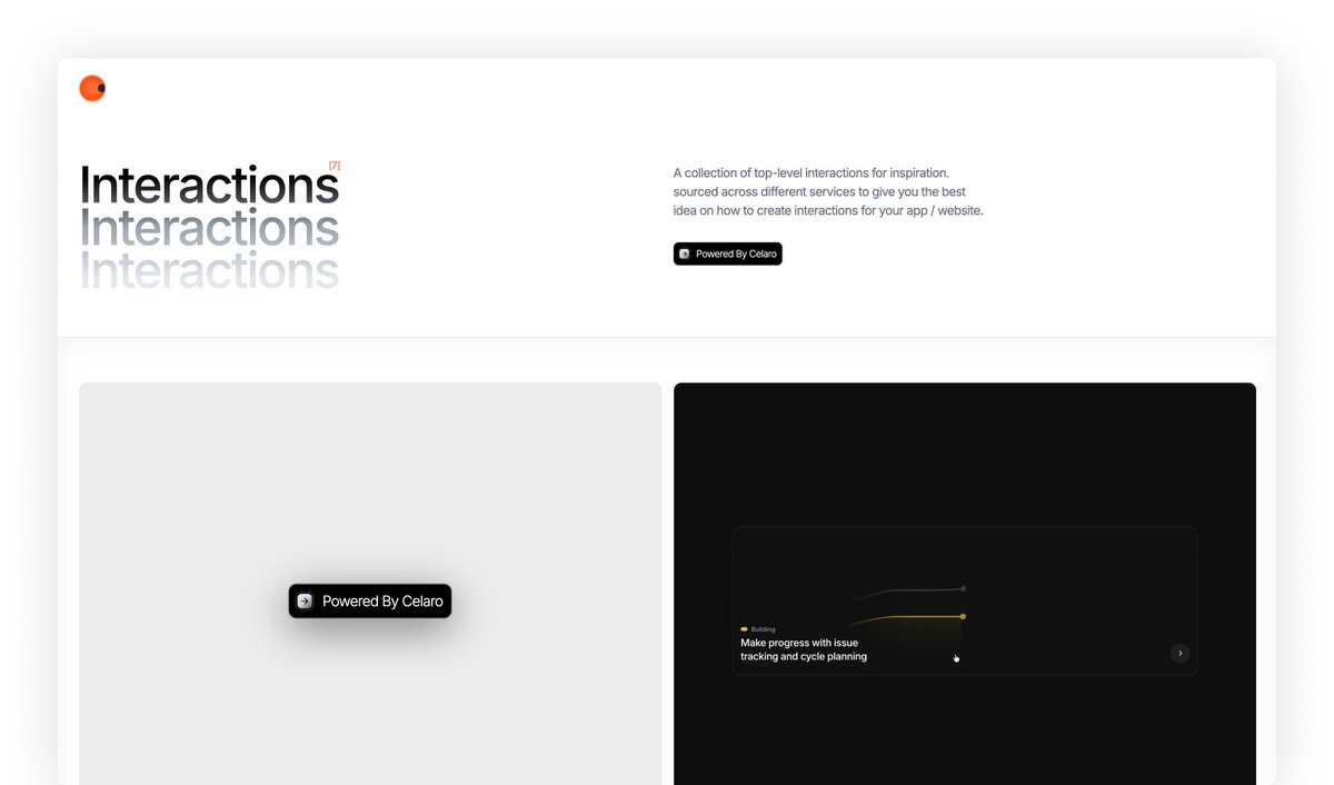 PhilipDren's tweet image. Launching a collection of interactions that will feature a mix of interesting finds and serve as a playground for me to create and experiment:
interactions.gallery

#software #reactjs #uiux #framer