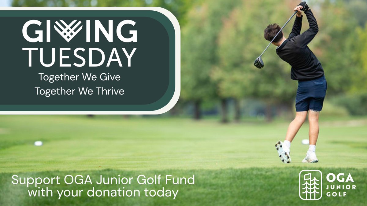OregonGA's tweet image. Giving Tuesday began as a simple idea: make generosity go further.
Today, you can help it reach Oregon’s young golfers. ⛳💙
#GivingTuesday
Donate Now &amp;gt; support.oga.org/hs/payments/MP…