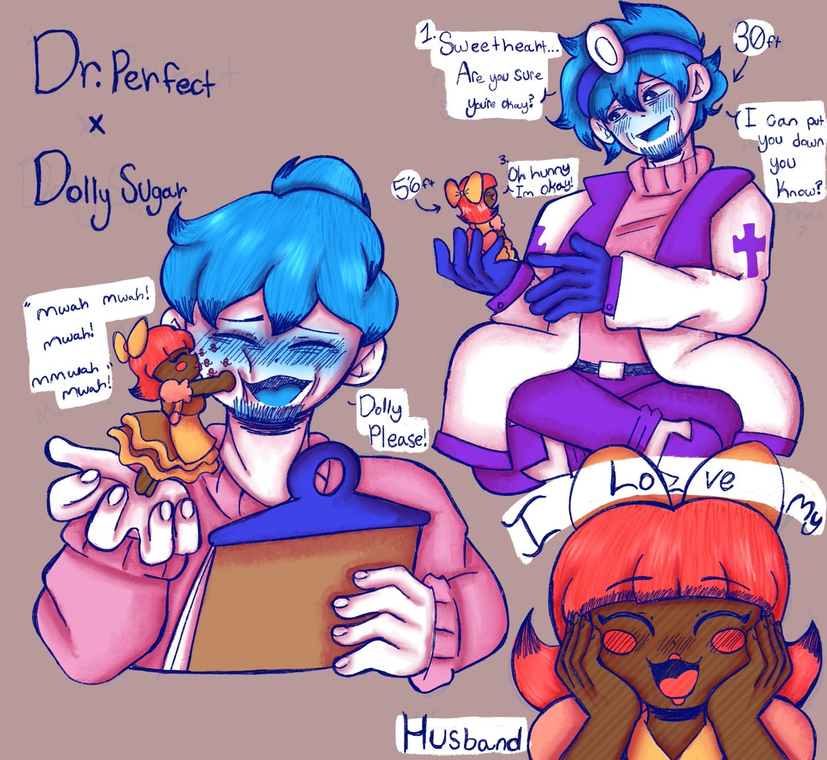 _MUNO_OMORI_'s tweet photo. an au of Omori i have done and one of the couples being Dr.Perfect ans Dolly Sugar!
#Omori #omoriau #omorifanart #omorihero #omoripolly #digitalart #digitaldrawing https://t.co/AFLT9Vwxka