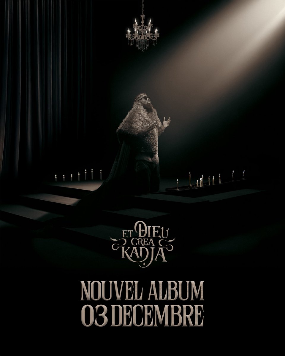 's tweet image. NOUVEL ALBUM 
ET DIEU CRÉA KADJA 
DISPONIBLE CE MERCREDI 03 DÉCEMBRE