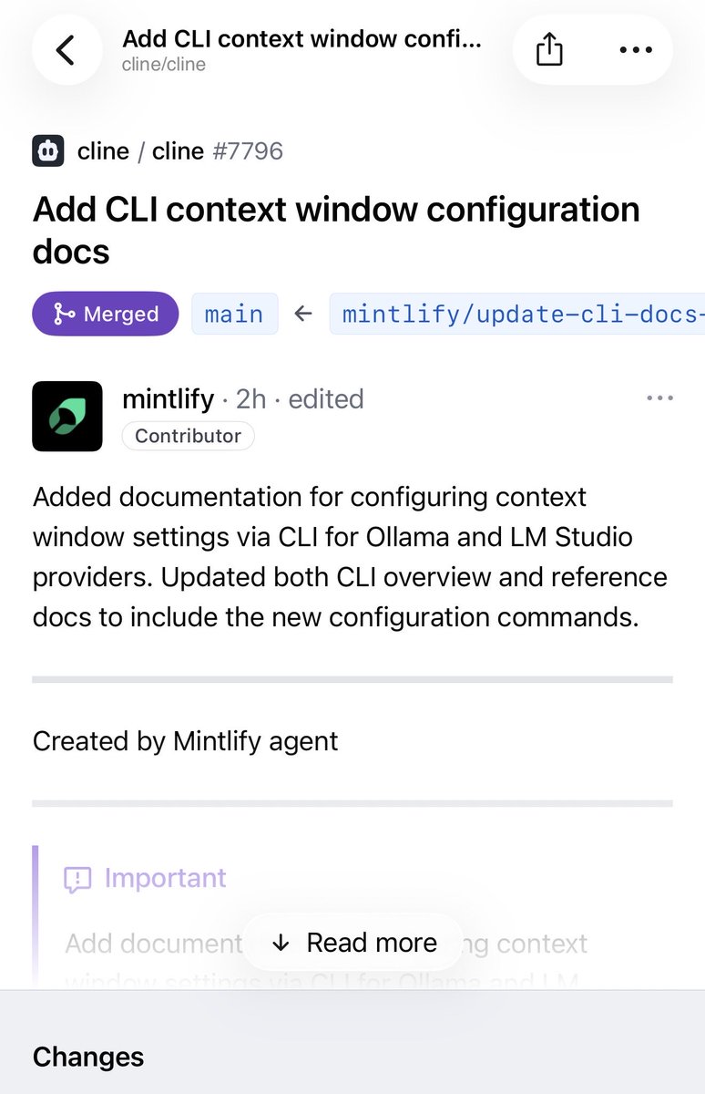 JuanPa's tweet image. Tested out @mintlify agents today. 

It took us 15 minutes to update our docs which would normally take an hour. Particularly useful for paper cuts docs where is not big enough but still needs to get done.