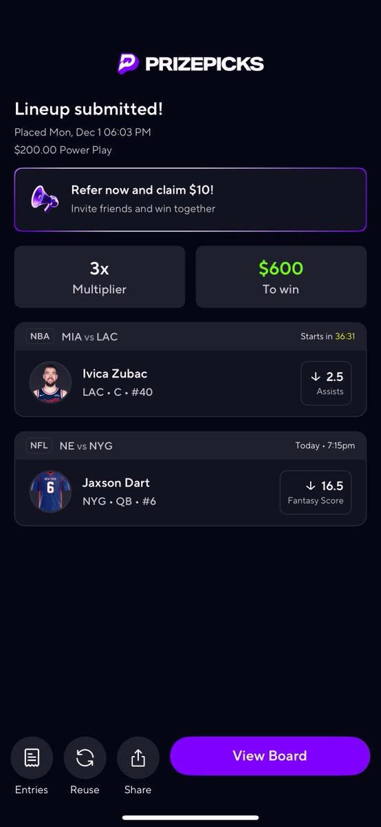 ProkProfits's tweet image. PrizePicks 2 man nuke🔥
prizepicks.onelink.me/gCQS/shareEntr…