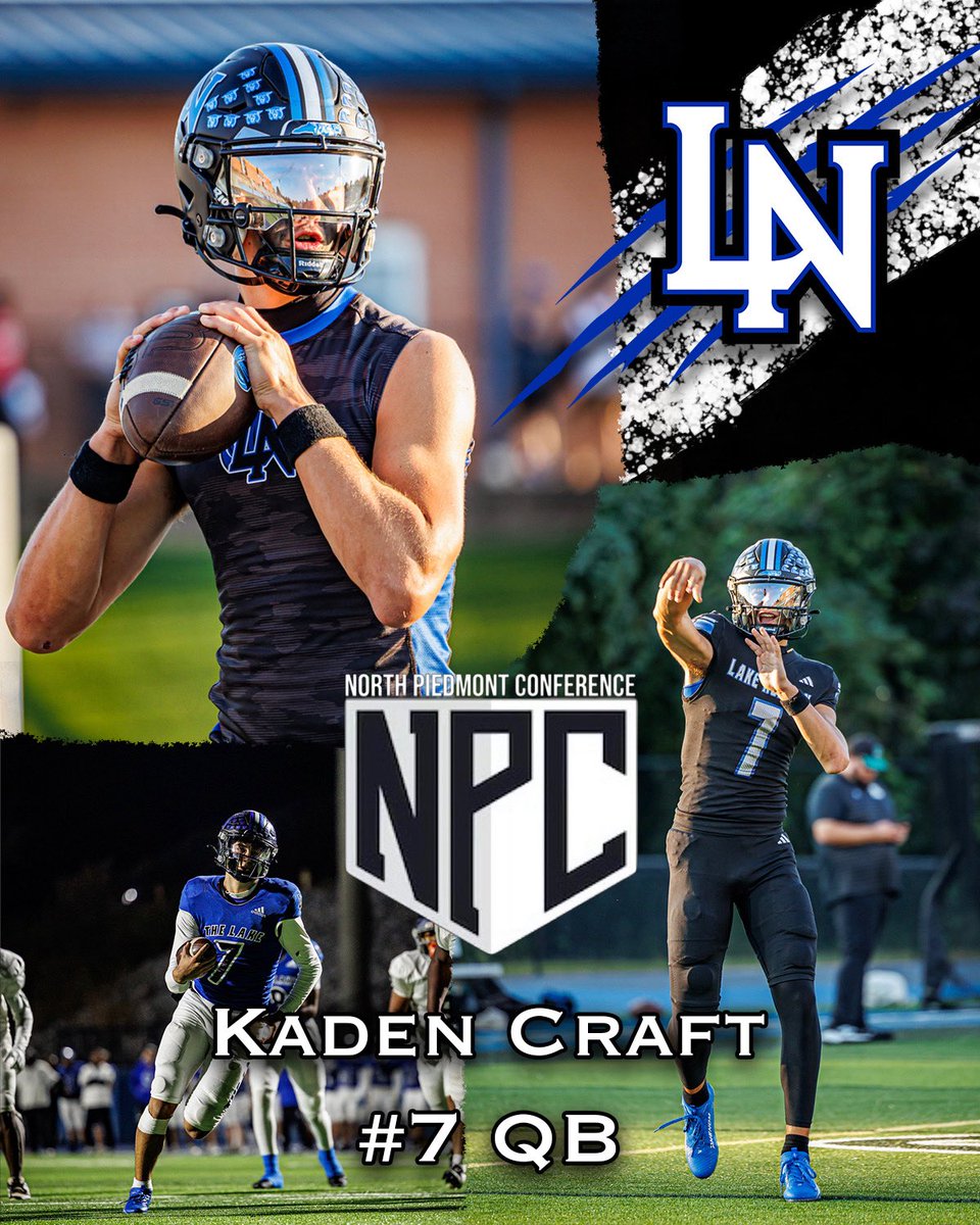 TheLake_FB's tweet image. Congratulations @Kadencraft07 for being selected as an all-conference player!