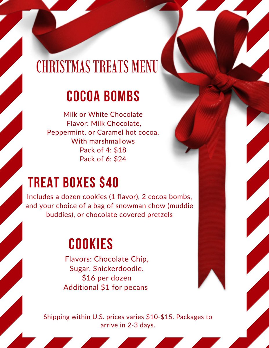 glitterbugg's tweet image. It’s that time of year again! The holidays upon us and what better way to celebrate than with shine goodies! So why not treat yourself or your loved one to treat box or cocoa bomb set. Message me if you want to order!