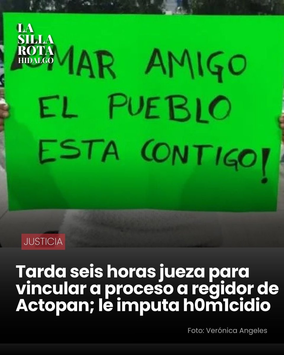 LsrHidalgo's tweet image. 🚨 La audiencia de vinculación a proceso del regidor de #Actopan, Omar N, tardó seis horas; le imputan homicidio por el linchamiento de una persona.
lasillarota.com/hidalgo/estado…