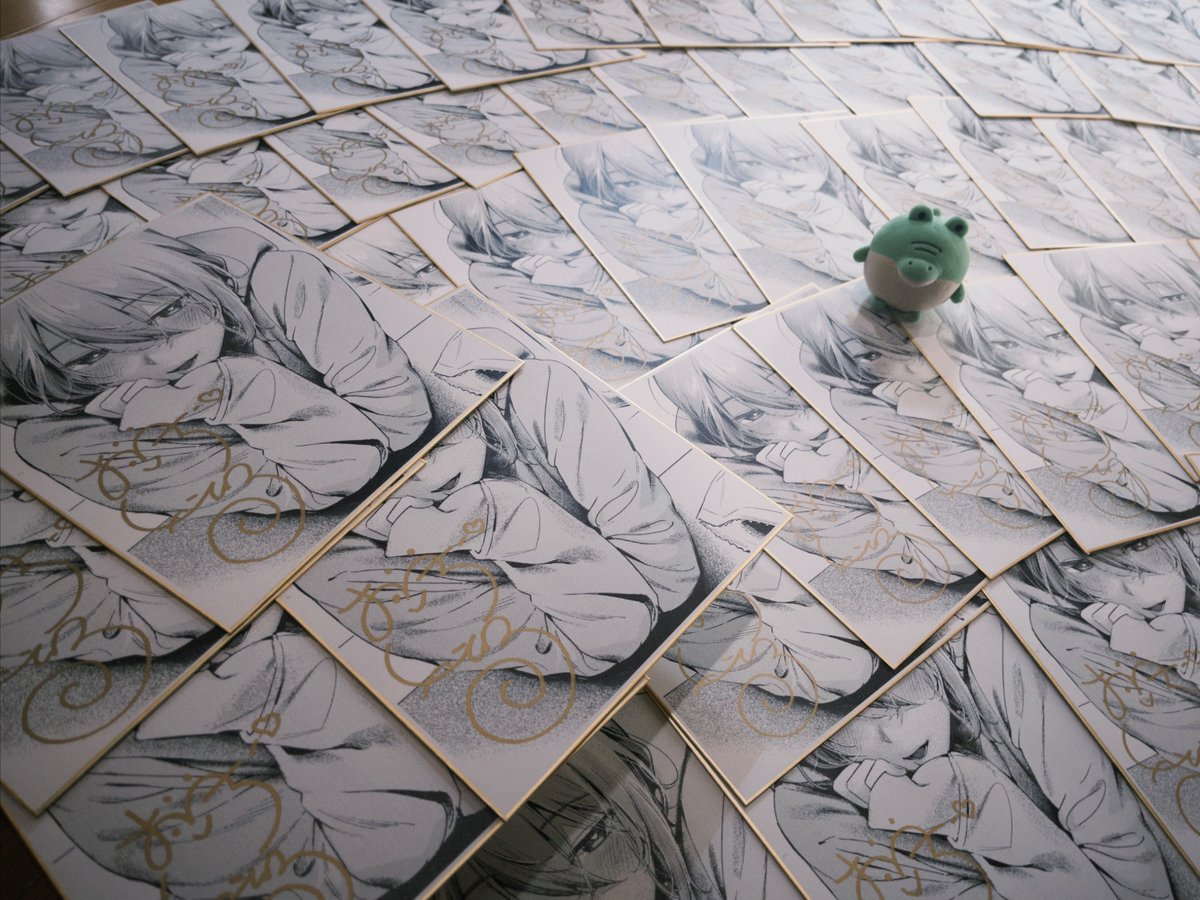 いっぱいサイン書いた🐊