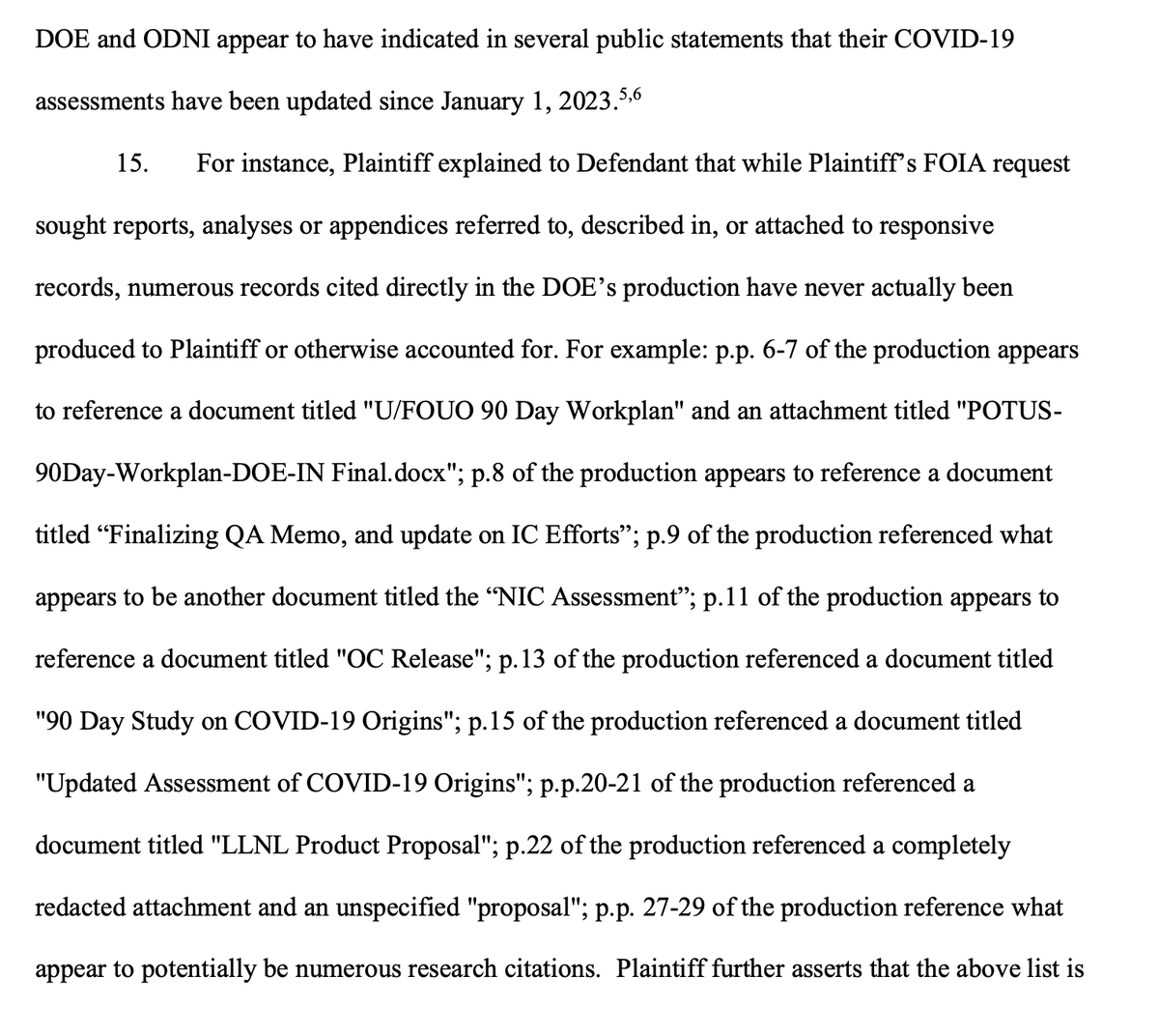 Why is the Department of Energy trying so hard to keep secret what it may know about the origins of the COVID-19 pandemic?
Our joint status report to federal Judge Trevor McFadden:
usrtk.org/wp-content/upl…
#FOIA