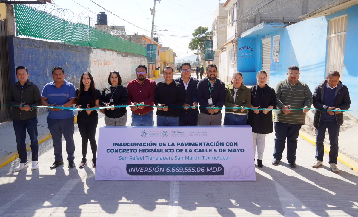 PoderNoticiaPue's tweet image. 👨🏻‍⚖️ Con inversión superior a los 6.6 MDP Gobierno de Texmelucan inauguró calle en #Tlanalapan

➡️ Entérate aquí: shre.ink/q3d1

@TexmelucanAyto @JuanMa_AlonsoR 

#PoderNoticiaPue #DondeTuVozSeEscucha