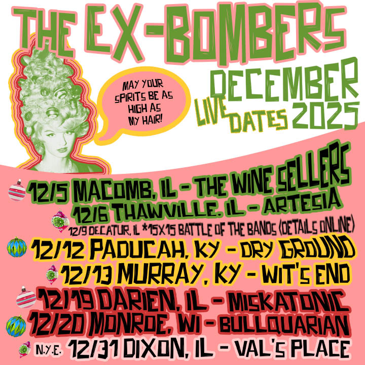 Grab your "LETITSNOW" sweaters and meet us on the road this December! You want Christmas songs? You got Christmas songs. -Kitty