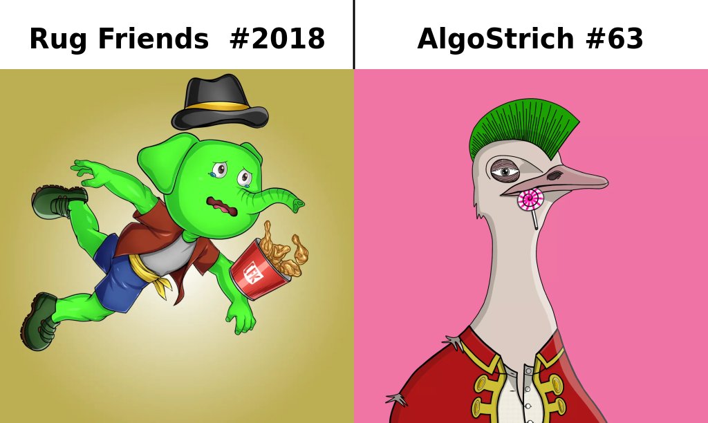 ArtSchoolFC's tweet image. Your rugged NFTs have utility in the Rug Burn Arena in our discord. Which of these two would you vote for?
discord.gg/3SzTvhb2nZ

#algorandNFTs #algofam