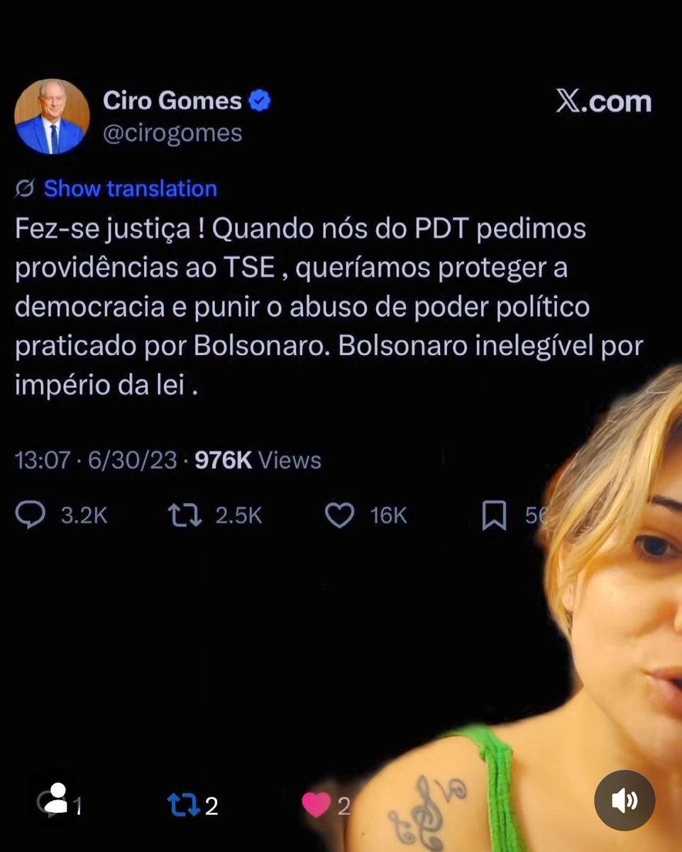 EdAlbuquerque5's tweet image. DIFÍCIL SER BOLSONARISTA E PERDOAR O CIRO.