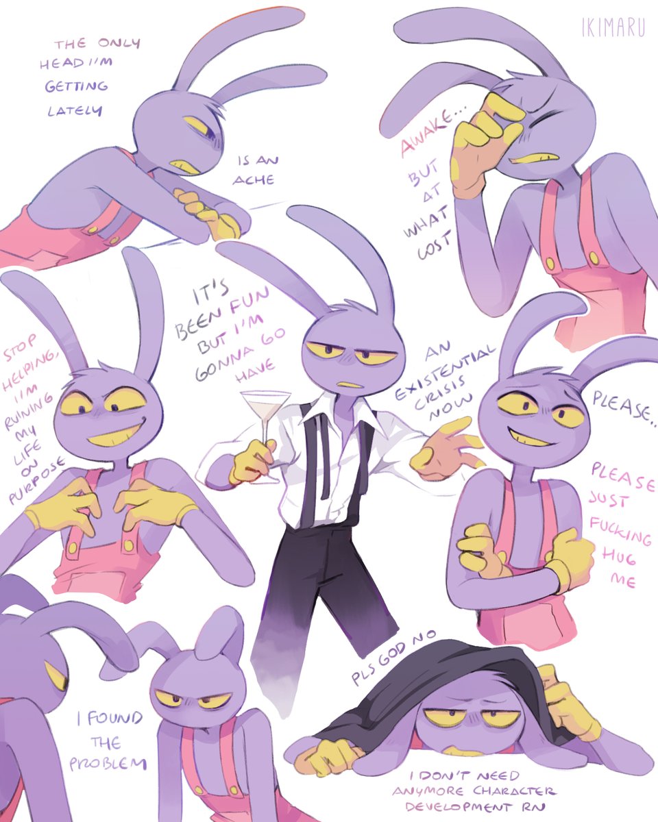 drawing Jax as racoon memes from pinterest
#tadc #tadcjax