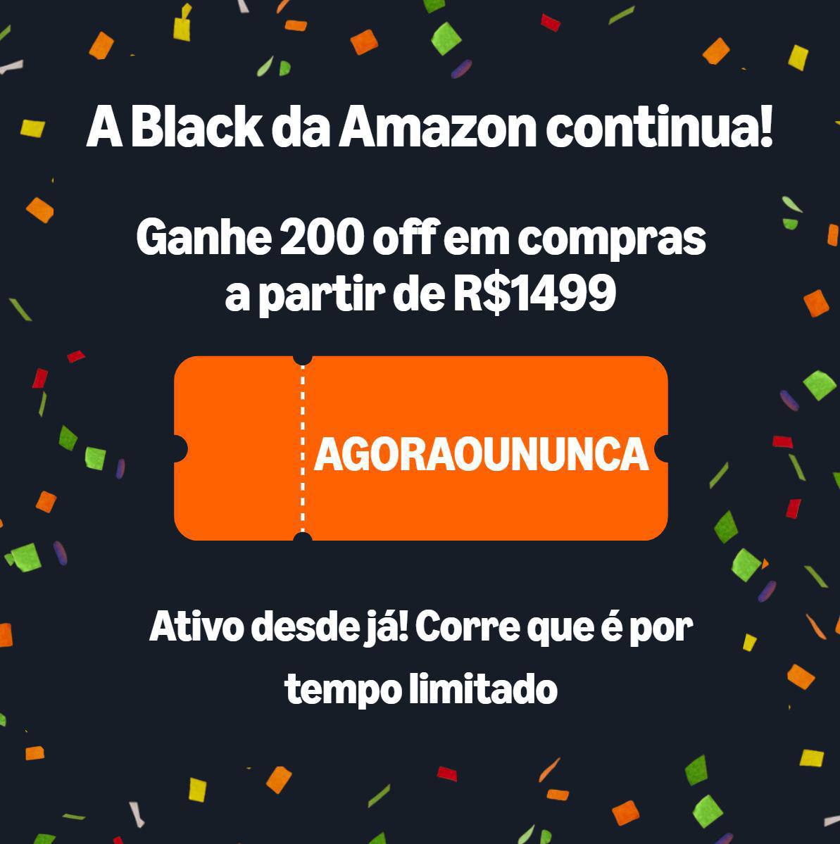 Cupom Amazon 🧡

R$200 OFF em compras acima de R$1499
➡️ amzn.to/3KBlALB
➡️ amzn.to/3KBlALB
➡️ amzn.to/3KBlALB

🎟️ Use o cupom AGORAOUNUNCA