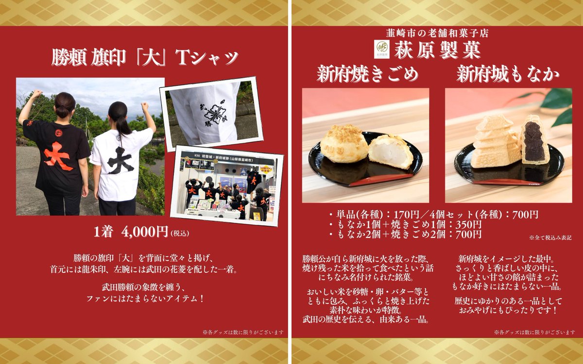 甲斐国から新府城が『お城EXPO2025』に出陣🏯✨ 今年は、お城EXPO10