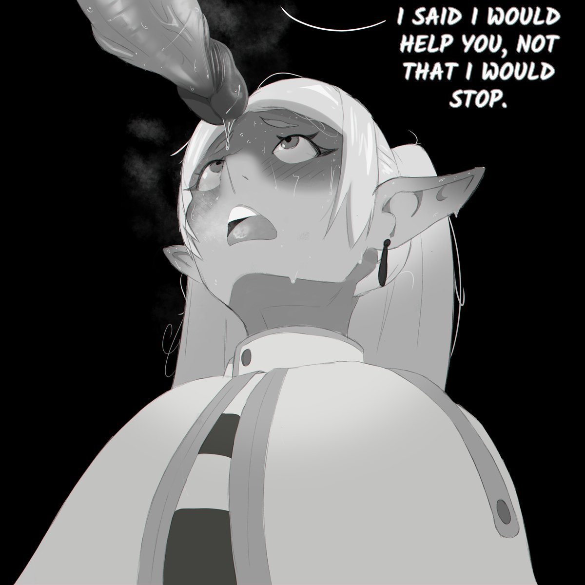 Here is my attempt, along with a brief continuation of the previous post.🥒

#frieren #SousouNoFrieren #nsfwart #rule34

x.com/SKFX__/status/…