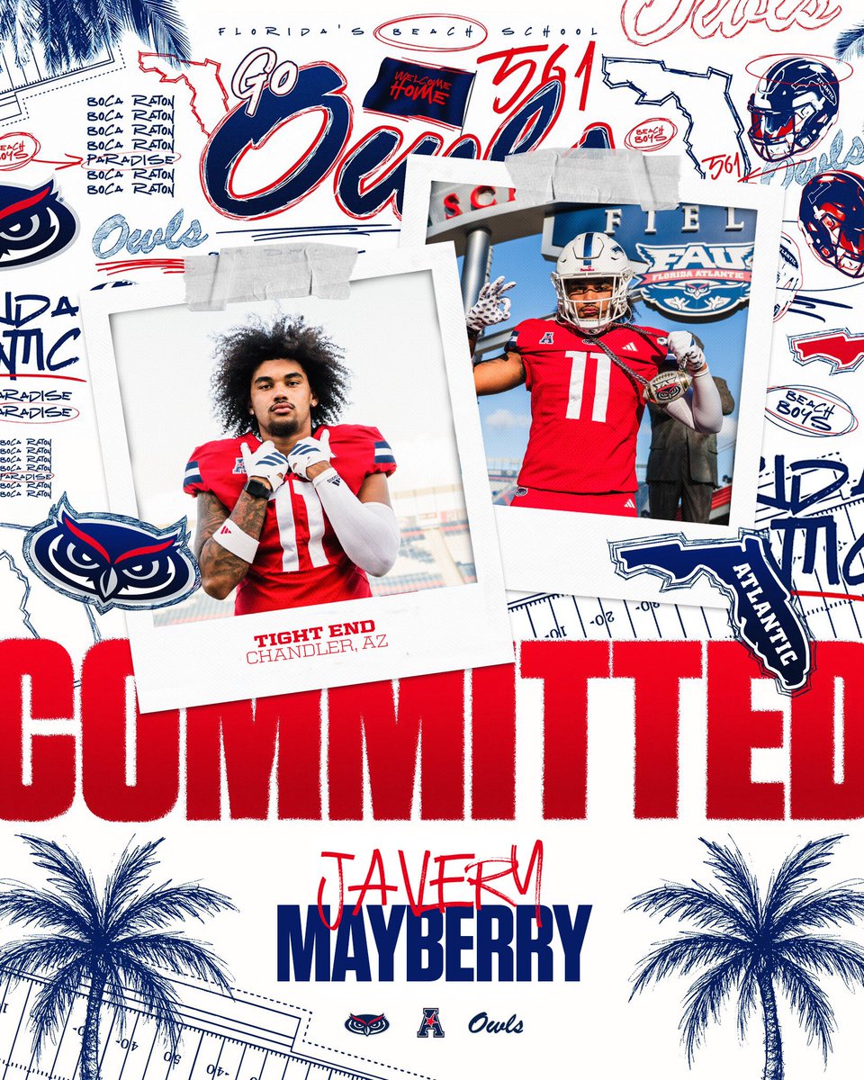 AGTG! Blessed to announce I’m 100% committed to Florida Atlantic University!
Thankful for my family, coaches, and everyone who’s believed in me through this journey!!
🦉 #GoOwls #FAU <a href="/FAUFootball/">Florida Atlantic Football</a> <a href="/CoachJDulaney/">Jajuan Dulaney</a> <a href="/ZKittley/">Zach Kittley</a> #WIP 🏝️