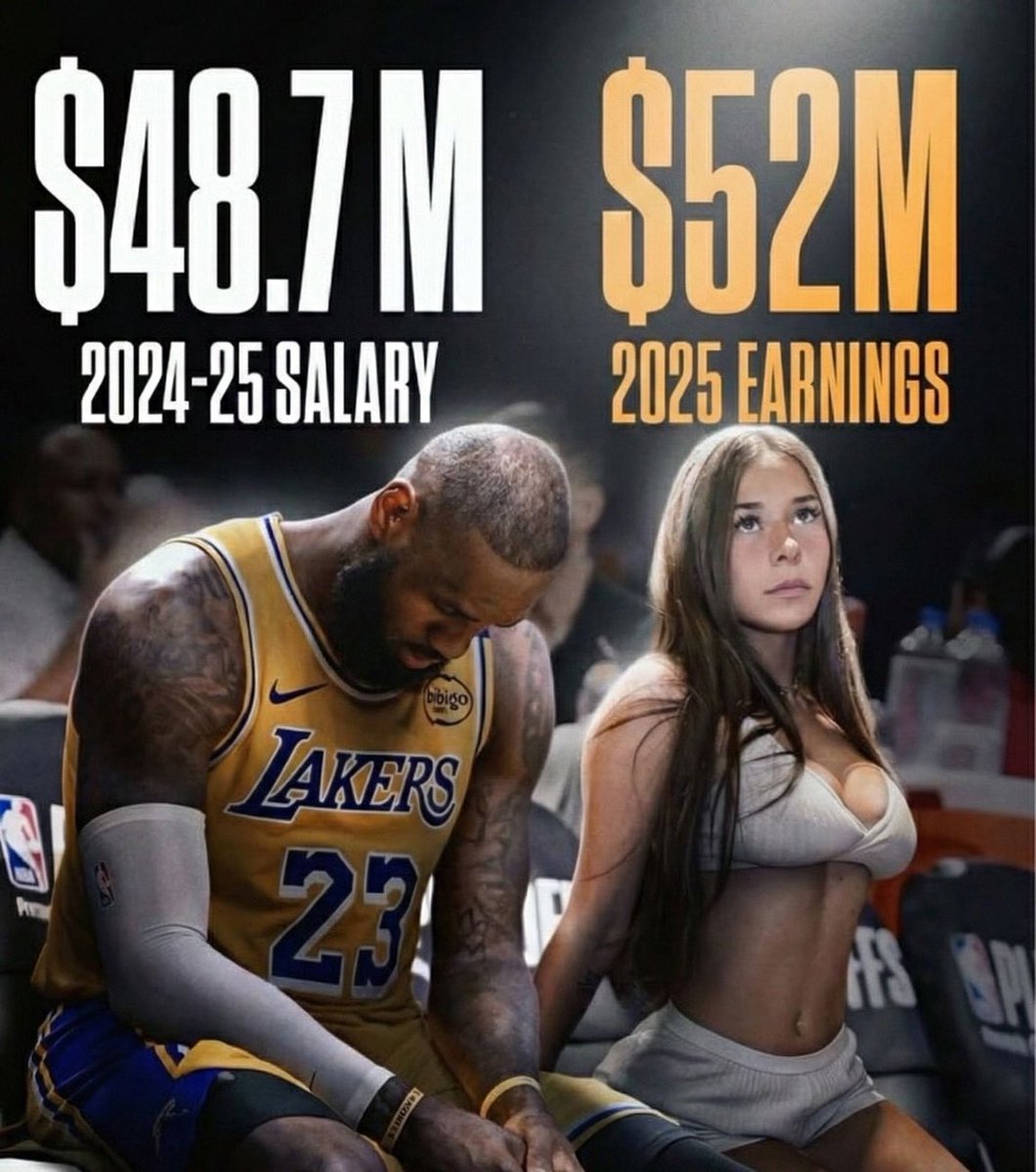TiffanyFong's tweet image. OnlyFans creator Sophie Rain officially earns more than LeBron James. We are so cooked.