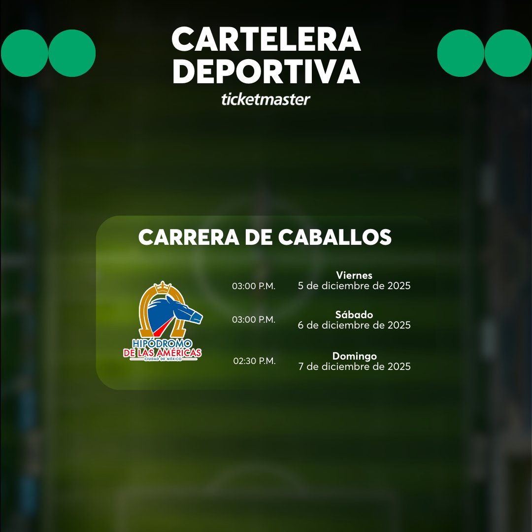 Ticketmaster_Me's tweet image. 📅 Tu semana ya tiene ritmo de estadio. 
Fanáticos listos, emociones listas… ¡Solo faltas tú!⁣
⁣
Esta semana vienen enfrentamientos que prometen encender y momentos que solo se viven en vivo ⚽⁣
⁣
Consulta la cartelera deportiva y compra tus 🎟️🎟️ aquí 👇…