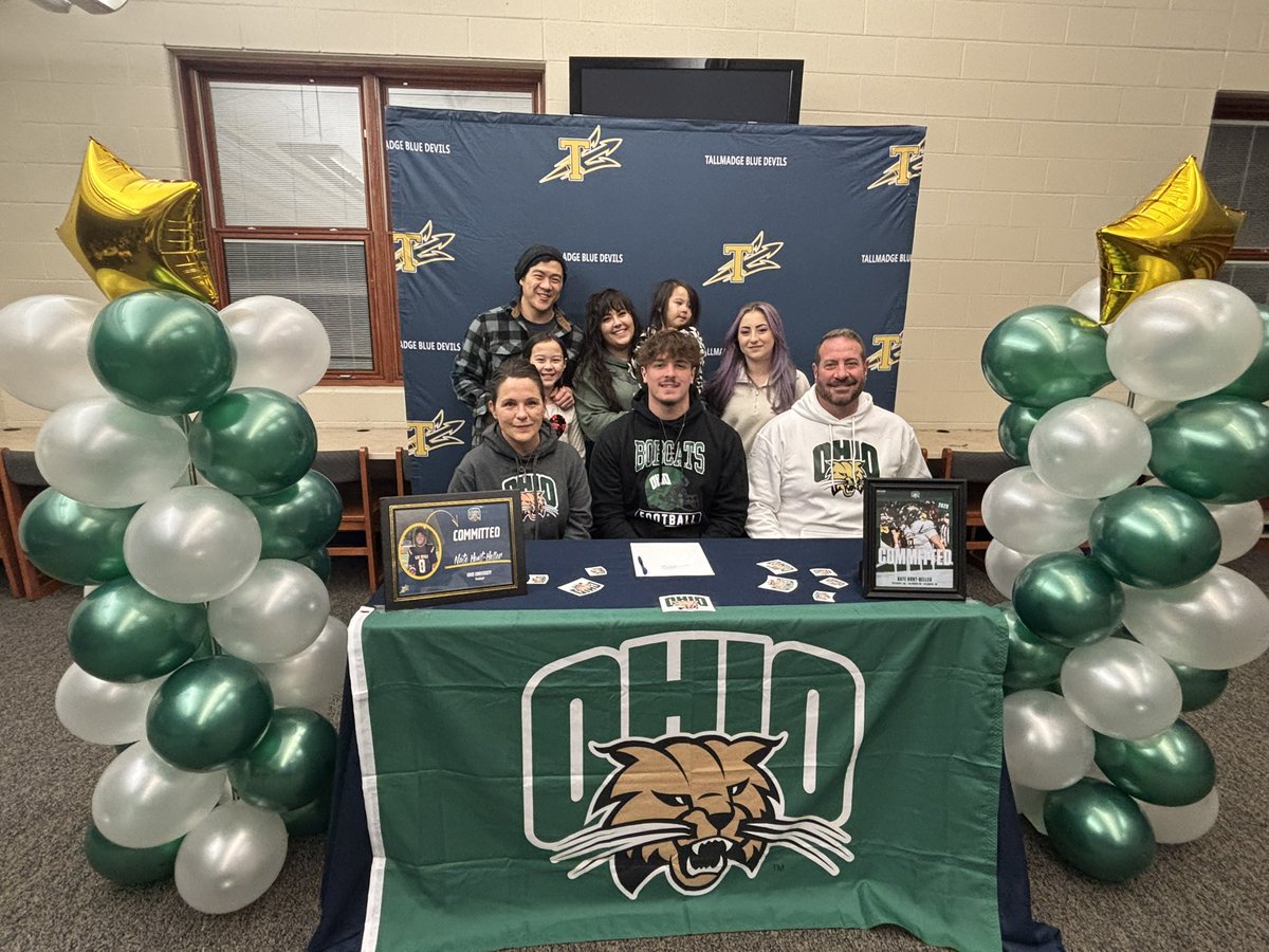 Tallmadge_AD's tweet photo. Congratulations to Nate Hunt-Heller on his commitment to continue to his academic and football careers at Ohio University! https://t.co/S0jMCyrKGY