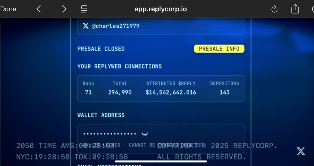 Charles271979's tweet image. 🚨 Just cracked the Top 100 on the $REPLY leaderboard!! 🔥🔥

Blessed &amp;amp; gassed @ReplyCorp

The future of finance is HERE and it’s moving FAST.

If you’re still sleeping on ReplyPool, wake up and dive in 💦

#REPLY #ReplyCorp #DeFi #Tech