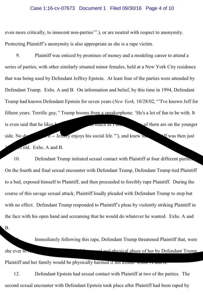 Just your weekly reminder Trump raped a 13-year old child

It’s on record