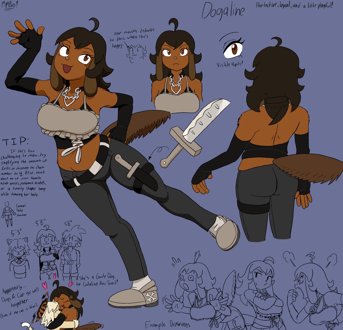 Introducing Dogaline! Calaline's right hand woman!

#julan #art