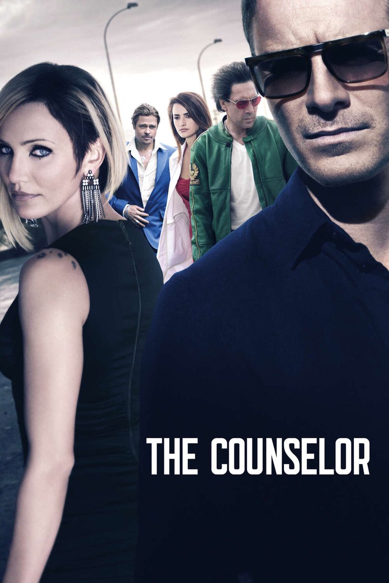 The Counselor (2013)

It’s a difficult movie to review. The cinematography is fantastic, the acting strong, and the writing sharp. Many scenes are both striking and original, and there’s a lot that makes the film feel unique and refreshing.

However, The Counselor breaks away