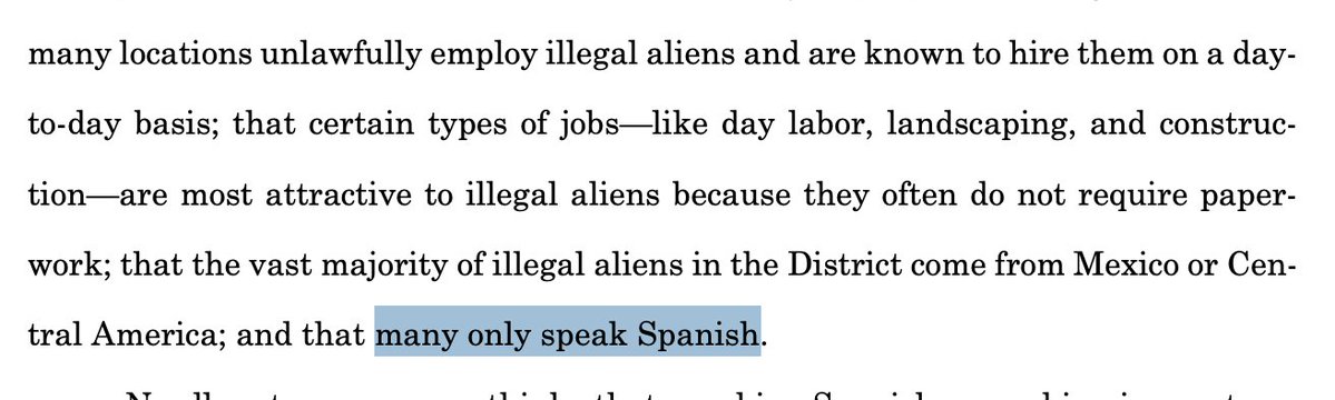 David_J_Bier's tweet image. The fact that DHS is clearly detaining people for speaking Spanish seems like an obvious violation not just of the 4th Amendment but also the 1st Amendment. We&apos;re supposed to have FREE SPEECH. You don&apos;t have free speech if you can be detained for SPEAKING.