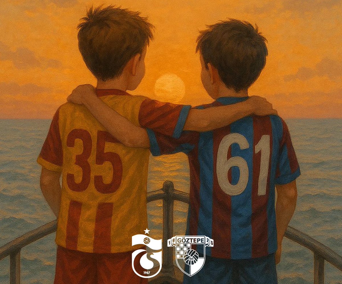 pazar günü Göztepe’mizle karşı karşıya gelecek olan Anadolu’nun ilk şampiyonu, dost camiamız Trabzonspor ve emektar taraftarlarına şimdiden iyi yolculuklar diliyoruz.

İzmir size deplasman değil! 💛❤️💙