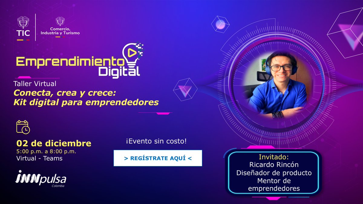 TalentoDigCol's tweet image. #EmprendimientoDigital2025 I🚀 ¿Tienes un emprendimiento y quieres potenciarlo? Este 2 de diciembre tendremos un espacio virtual para reforzar tus habilidades digitales y llevar tus ideas más lejos.

🕔5:00 p.m. 
🔗Regístrate gratis: events.teams.microsoft.com/event/f9f4152e…
#ConDignidadCumplimos