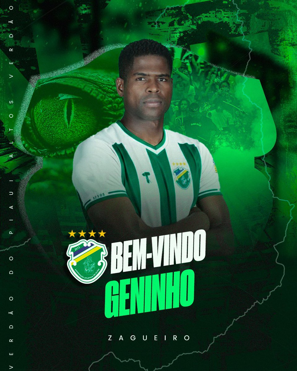 XERIFE NA ÁREA! 

O experiente zagueiro Geninho chega para comandar o sistema defensivo do Jacaré! 🐊 

O jogador acumula passagens por diversos clubes, incluindo Caxias, Treze (campeão estadual), Ferroviário (campeão brasileiro) e Manauara. 

Seja bem-vindo, capita.