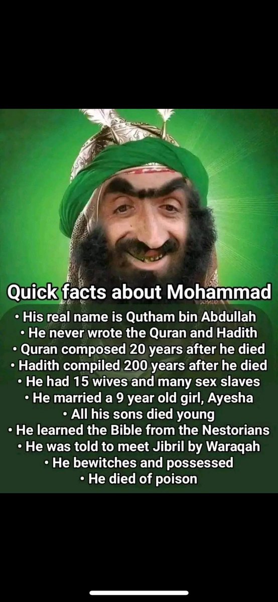CiscoKid66's tweet photo. @HalalNation_ islam is a lie https://t.co/VLP5ICMqFH