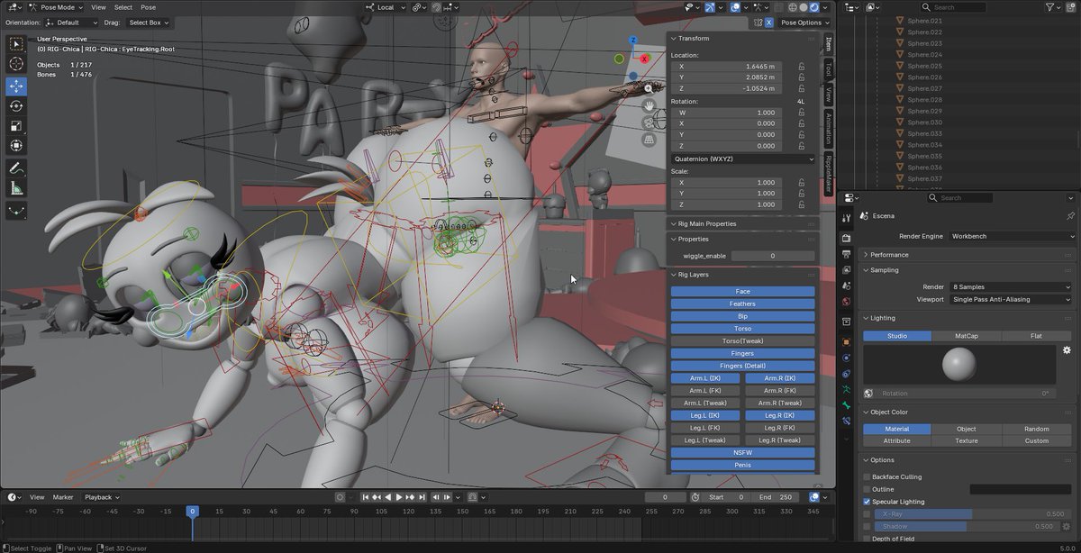Sfmationn's tweet photo. First time animating with blender wish me luck

#blender #blendernsfw #chica https://t.co/OraAagnxHN