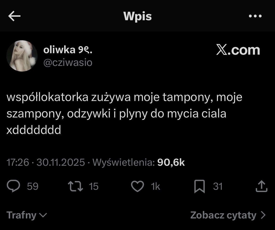 Coraz mniej rozumiem cyfrowy świat. Chyba dlatego tak sporadycznie tu bywam. Wyjaśnijcie proszę jak to jest, że konto z tysiącem obserwatorów popełnia taki wpis i 90 tys osób to czyta. 
Pomijam kwestię tego dlaczego w ogóle to widzę.