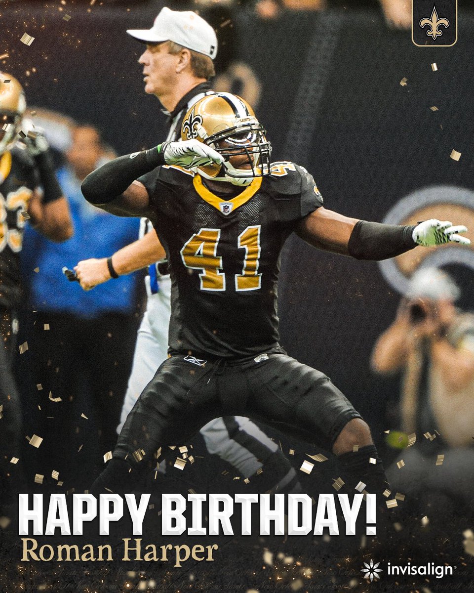 Happy birthday to Saints Hall of Famer, Roman Harper! 🎂
#Saints | @Invisalign