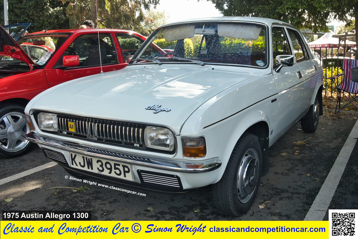 classcompcar's tweet image. Popular small family saloon, the Austin Allegro 1300. Seen at the Hinckley Motor Show 2025. See what else was there in November issue of Classic and Competition Car magazine. Free at classcompcar.com #austin #austinallegro #classiccars #britishleyland #britishcars #cars