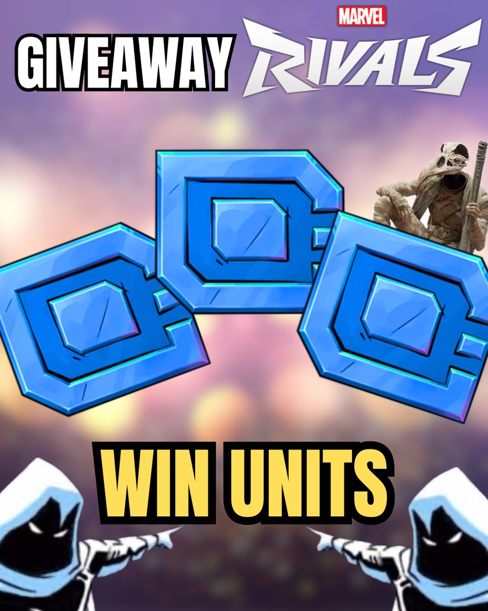 moonknight_Up's tweet image. 🎁GIVEAWAY #MarvelRivals 

To thank you all for reaching 10K, I’m giving away 2 Marvel Rivals codes:

✨ 1 code worth 2500 Units
✨ 1 code worth 1000 Units

To enter:

• Repost
• Follow @moonknight_Up 
💬 Comment which skin you’ll take if you win

Good luck!