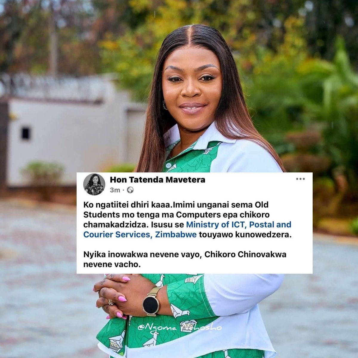 jnrflacko's tweet image. Tatenda Mavetera speaks